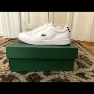 Lacoste Women's Carnaby Evo White Leather Sneakers